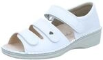 Finn Comfort Usedom, Damen Kn&ouml;chelriemchen Sandalen, Wei&szlig; (Weiss), 42 EU
