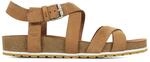 Timberland Malibu Waves, Damen Kn&ouml;chelriemchen Sandalen, Braun (Saddle Qrf), 39.5 EU