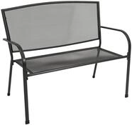 DEGAMO Gartenbank Metallbank Classic 2-sitzer 110cm, Streckmetall beschichtet,