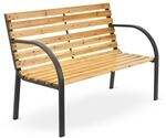 Juskys 2-Sitzer Gartenbank Modena mit R&uuml;cken- & Armlehnen, Bank wetterfest aus Holz