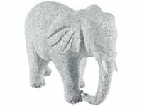 Dehner Dekofigur Elefant, ca. 30 x 14 x 27 cm, Granit, grau