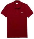 Lacoste Herren Polo-Shirt Kurzarm PH4012, M&auml;nner Polo-Hemd,2 Knopf,Slim Fit,Rot,4