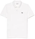 Lacoste Herren Polo-Shirt Kurzarm PH4012, M&auml;nner Polo-Hemd,2 Knopf,Slim Fit,Wei&szlig;,8