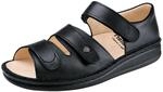 Finn Comfort Baltrum, Unisex-Erwachsene Kn&ouml;chelriemchen Sandalen, Schwarz (Schwarz),
