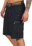 Timezone Herren Loose MaguireTZ Cargo incl. Belt Shorts, Blau (Washed Dark Navy