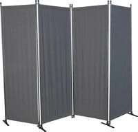 ANGERER Paravent 4-teilig, Sicht- & Sonnenschutz, Raumtrenner, Innen & Outdoor B&uuml;ro