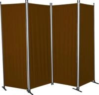 ANGERER Paravent 4-teilig, Sicht- & Sonnenschutz, Raumtrenner, Innen & Outdoor B&uuml;ro