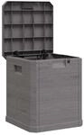 vidaXL Garten Aufbewahrungsbox 90 L Braun Kissenbox Gartenbox Auflagenbox Box