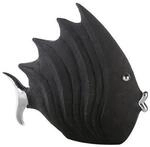 Casablanca - Figur/Dekofigur - Fisch - Poly - Farbe: schwarz - 26 x 29 cm