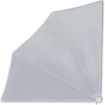 vidaXL Balkonf&auml;cher Grau 140x140cm Balkonsichtschutz Seitenmarkise Terrasse