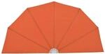 vidaXL Faltbarer Terrassen-Seitenf&auml;cher Terracotta-Rot 160 cm