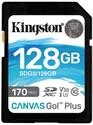 Kingston SDG3/128GB SD Speicherkarte ( 128GB SDXC Canvas Go Plus 170R C10 UHS-I U3