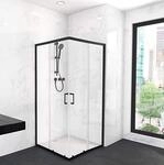 MARWELL Factory Duschkabine 90x90x200 cm &ndash; Eckdusche mit mattem...