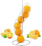 Relaxdays Obsthalter Spirale Metall, Korb f&uuml;r Orangen und &Auml;pfel, Platz f&uuml;r 7