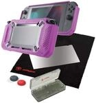 snakebyte Switch TOUGH:KIT - strawberry pink - harte Schutzh&uuml;lle - H9 Glas - Screen