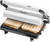Bestron Kontaktgrill mit Auffangschale, Sandwichmaker mit Cool-Touch-Handgriff,