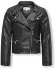 ONLY M&auml;dchen Konfreya Faux Leather Biker OTW Noos Kunstlederjacke, Schwarz, 152 EU