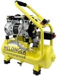 WELDINGER Fl&uuml;ster Kompressor FK 65 pro 750 W 90 l Luftabgabe innenbeschichteter Tank