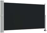 vidaXL Seitenmarkise Ausziehbar 140x300 cm Schwarz Sichtschutz Sonnenschutz