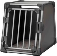 TRIXIE Hunde-Transportbox Aluminium in graphit &ndash; S: 48 &times; 56 &times; 61 cm, stabile und
