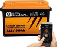 LIONTRON LiFePO4 12,8V 200Ah LX; 2560Wh; > 3000 Zyklen bei 90% Entladungstiefe...