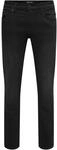 ONLY & SONS Herren Onsloom Black Jog 7451 Pk Noos Slim Jeans, Schwarz, 33W / 30L EU