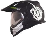 Broken Head Street Rebel Motocross-Helm gr&uuml;n mit Visier - Enduro-Helm - MX