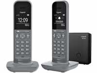 Gigaset CL390A Duo - 2 Schnurlose Design DECT-Telefone mit Anrufbeantworter -
