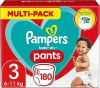 Pampers Windeln Pants Gr&ouml;&szlig;e 3 (6-11kg) Baby-Dry, Midi, 180 H&ouml;schenwindeln mit