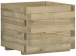 vidaXL Holz Hochbeet 50x50cm Pflanzk&uuml;bel Blumenkasten Blumentopf Blumenk&uuml;bel