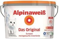 Alpinawei&szlig; Das Original &ndash; optimal deckende und ergiebige wei&szlig;e Wandfarbe &ndash; mit