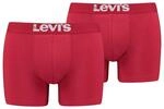 Levi's Herren Solid Basic Boxers Boxer-Shorts (2er Pack)