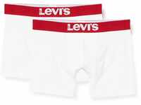 Levi's Herren Solid Basic Boxers Boxer-Shorts, Weiß, S