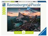 Ravensburger Puzzle 15011 - Abends in den Rocky Mountains - 1000 Teile Puzzle für