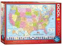 Eurographics 6000-0788 Karte der Vereinigten Staaten von Amerika Puzzle,...