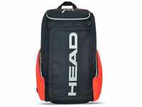 HEAD Unisex – Erwachsene Rebel Backpack Tennistasche, orange/Grey, 30 x 48 x...