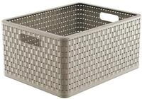 Rotho Country Aufbewahrungsbox 28l , Kunststoff (PP) BPA-frei, cappuccino, A4+/28l