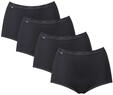 Sloggi Damen Unterhose Basic+ Maxi , 4-Pack, 38, Schwarz