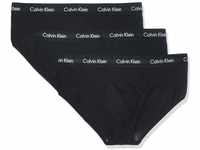 Calvin Klein Herren 3er Pack Hip Briefs Unterhosen Baumwolle mit Stretch, Schwarz