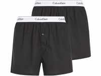 Calvin Klein Herren 2er Pack Boxershorts Unterhosen , Schwarz (Black/Black), L