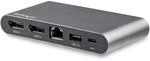 StarTech.com Dual Monitor USB-C Multiport Adapter - Windows&reg; - 2 x 4K DP - 100W PD