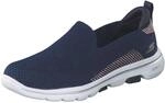 Skechers Damen Go Walk 5 - Prized Turnschuh, Navy, 38 EU