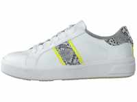 Tamaris Damen 1-1-23750-24 Sneaker, Weiß (White/NEON 139)