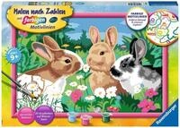 Ravensburger CreArt 28517 - Putzige H&auml;schen - Malen nach Zahlen Kaninchen f&uuml;r