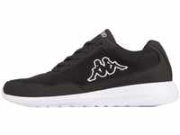 Kappa Unisex Follow Sneaker, Schwarz Black White 1110, 45 EU