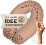 sei Design XXL Stillkissen Seitenschl&auml;ferkissen 190x35 cm - Musselin-Bezug