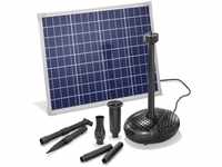 Solar Teichpumpe 50 Watt Solarmodul 2500 l/h Förderleistung 2 m Förderhöhe...