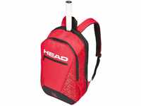 HEAD Unisex-Erwachsene Core Backpack Tennistasche, red/black, Einheitsgröße