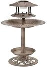 Vogeltr&auml;nke Vogelhotel Vogelfutterhaus Vogelhaus Vogelbad solar led bronze...