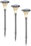 Esotec LED Gartendeko Gartenstecker f&uuml;r au&szlig;en Solar Capri, 3er Set, Duo Color,
